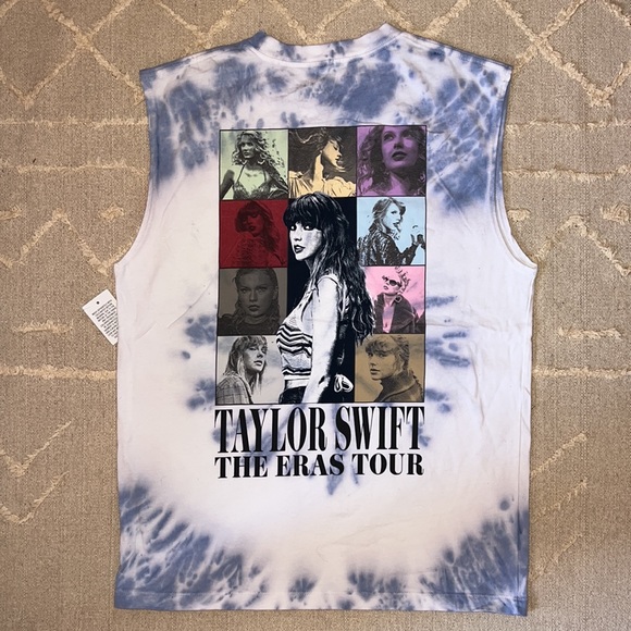 NWT Taylor Swift Eras Tour Official Tie Dye Sleeveless Tee - Picture 5 of 5